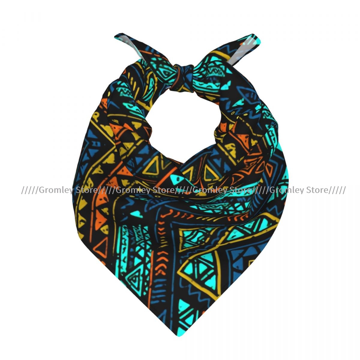Ethnic Chic Fashion - Pañuelo Cuadrado Étnico Azteca Estilo Boho