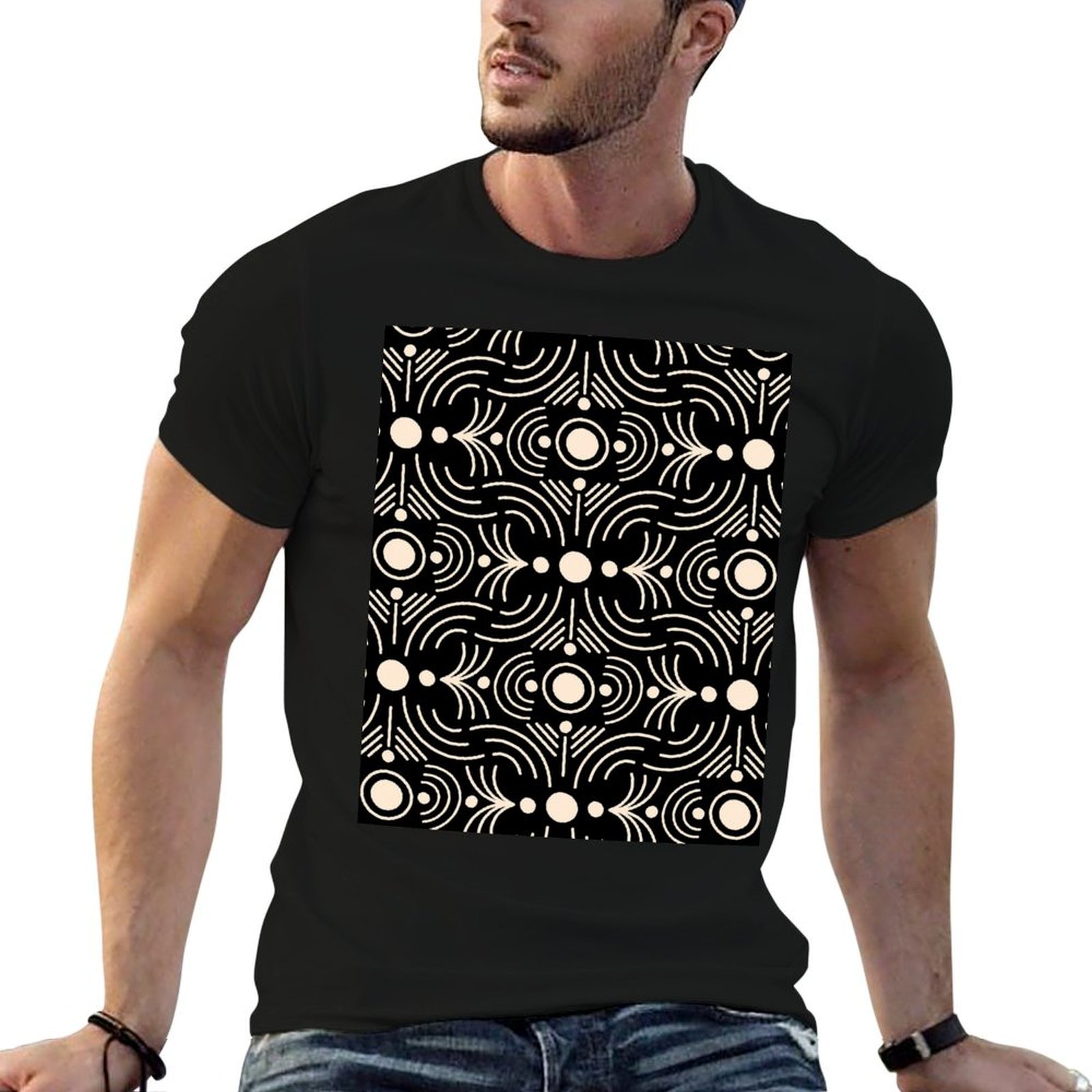 Mudcloth Print Top - Boho Mud Cloth - Líneas y