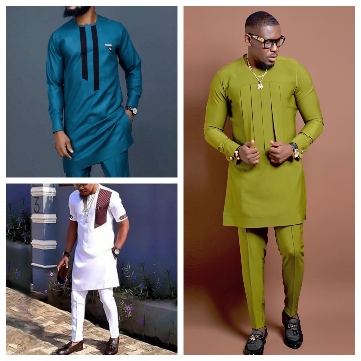 Dashiki Shirt Men - Ropa africana para hombre, conjunto de