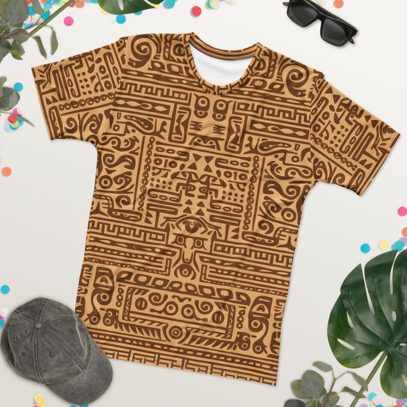 Mudcloth Print Top - Camiseta con estampado tribal africano para