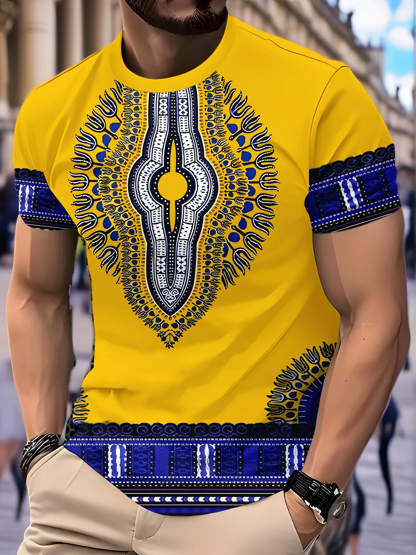Camiseta Vintage para Hombre c - Dashiki Shirt Men reseña y precio