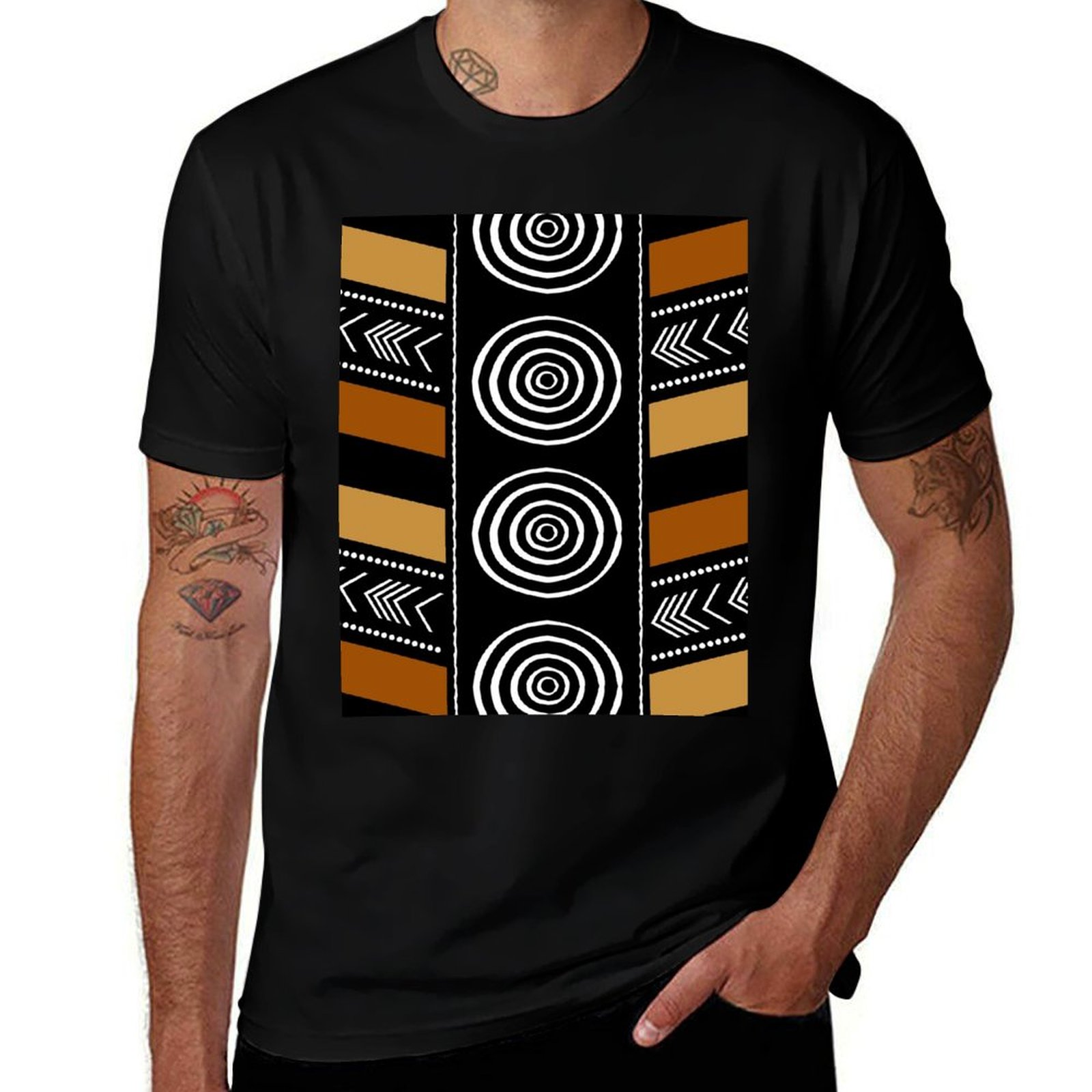 Camiseta con estampado artísti - Mudcloth Print Top reseña y precio