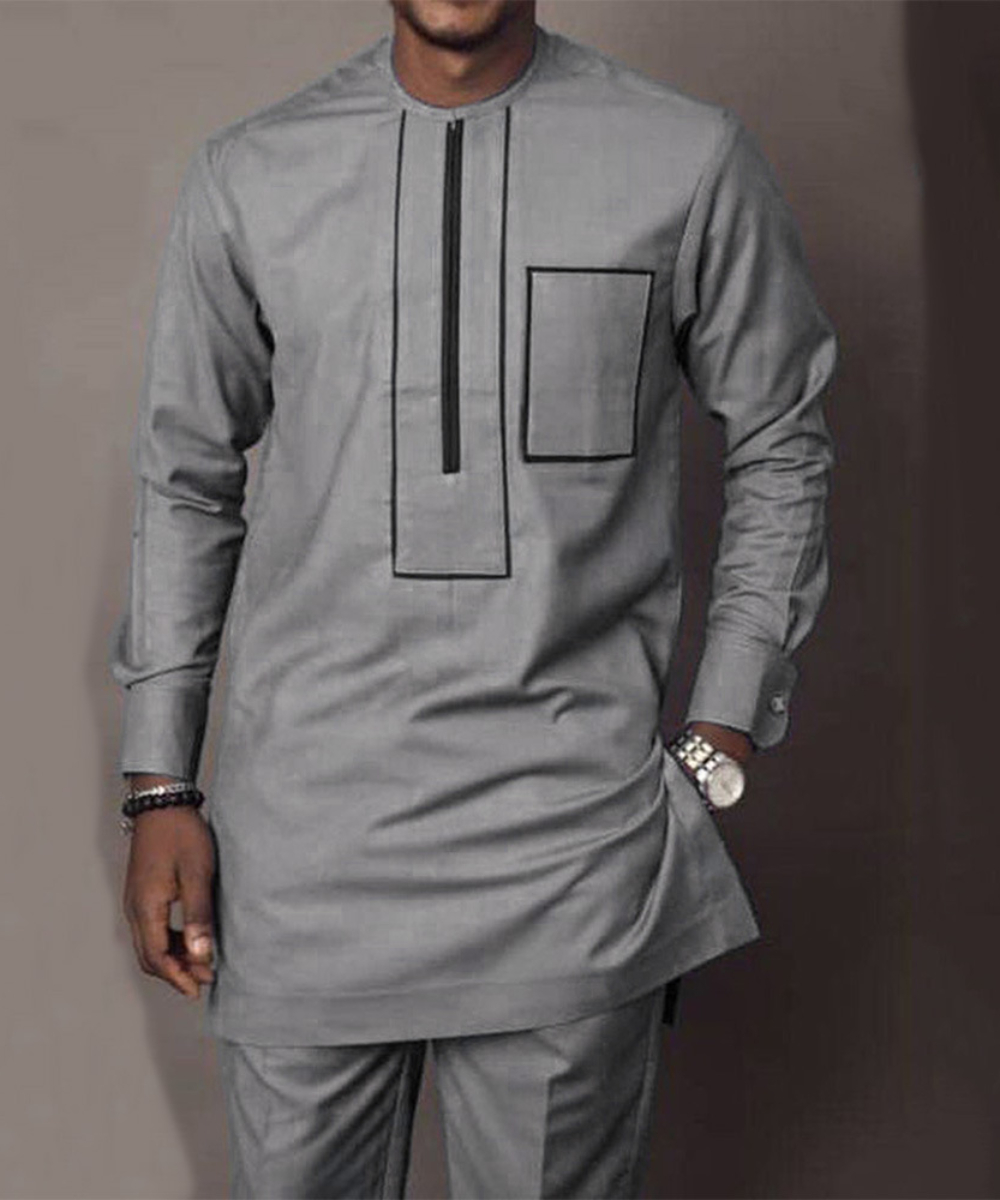 Traje africano de manga larga  - Dashiki Shirt Men reseña y precio