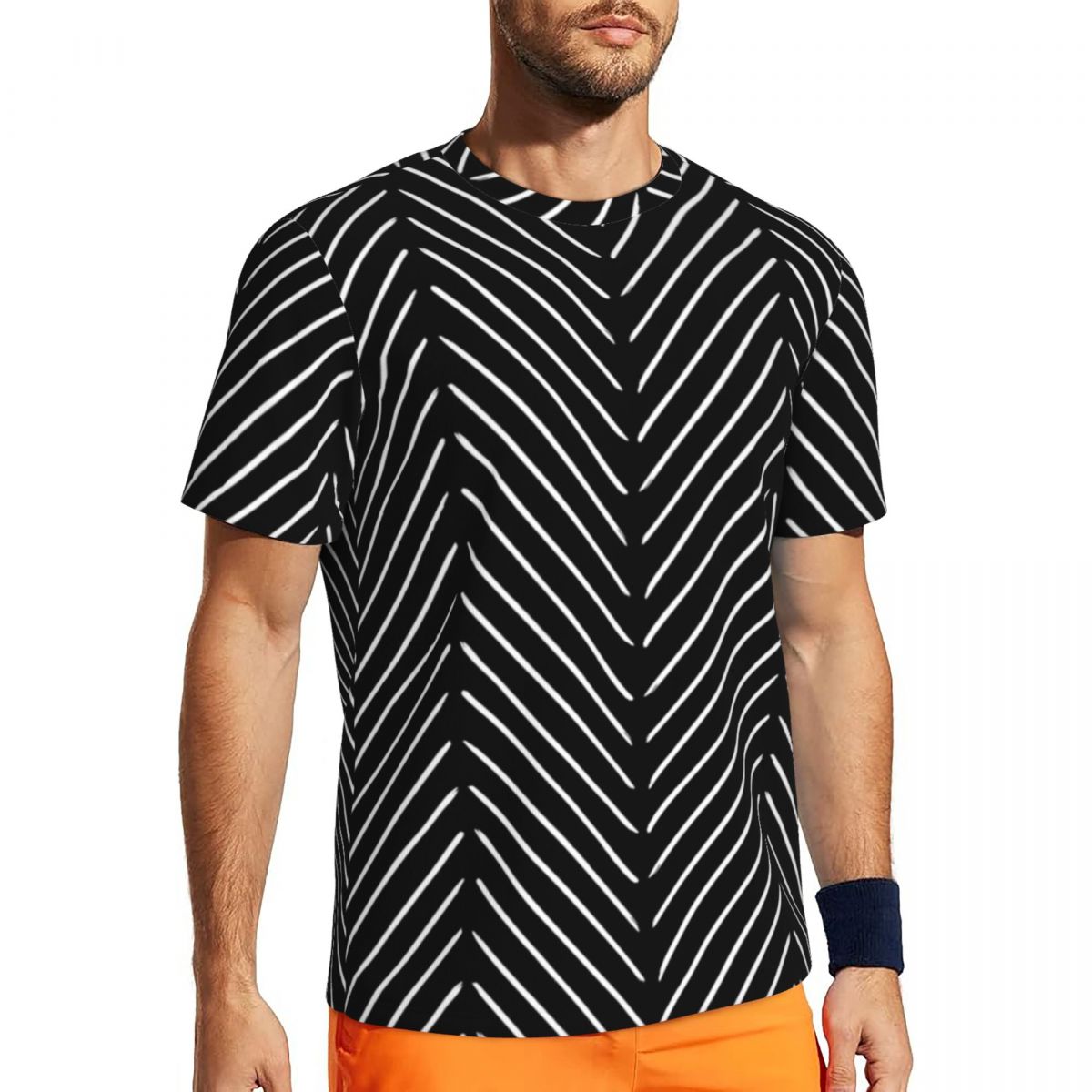 Sportswear T-Shirt Male Retro  - Mudcloth Print Top reseña y precio