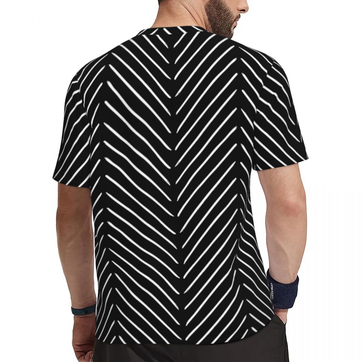 Sportswear T-Shirt Male Retro  - Mudcloth Print Top reseña y precio