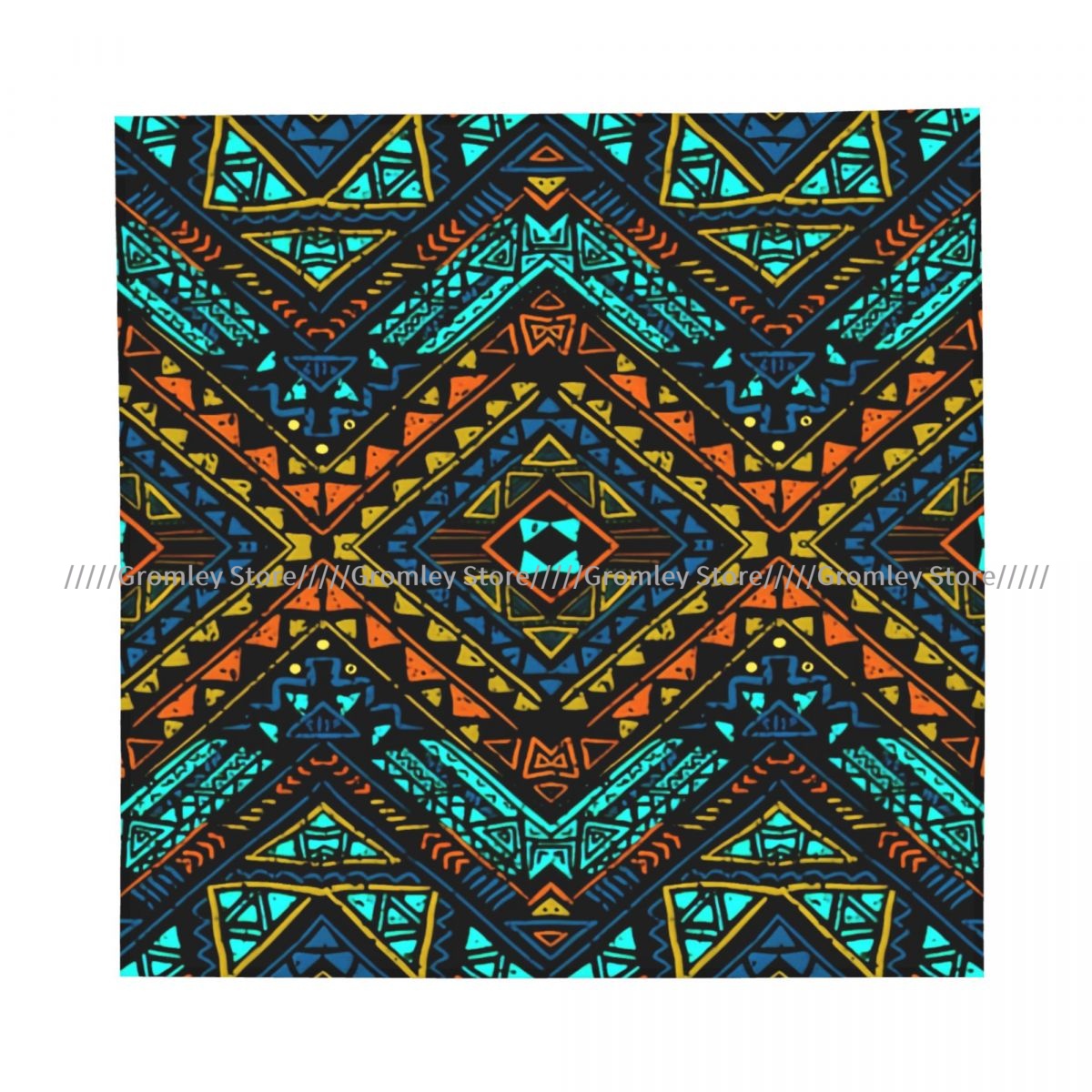 Pañuelo Cuadrado Étnico Azteca - Ethnic Chic Fashion reseña y precio