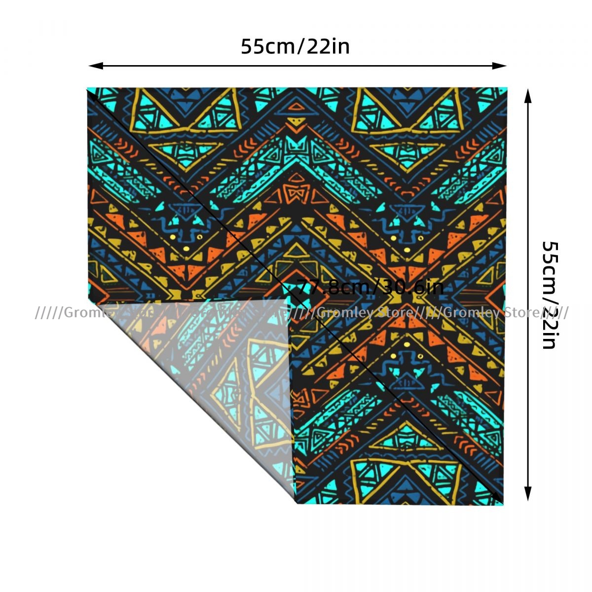 Pañuelo Cuadrado Étnico Azteca - Ethnic Chic Fashion reseña y precio