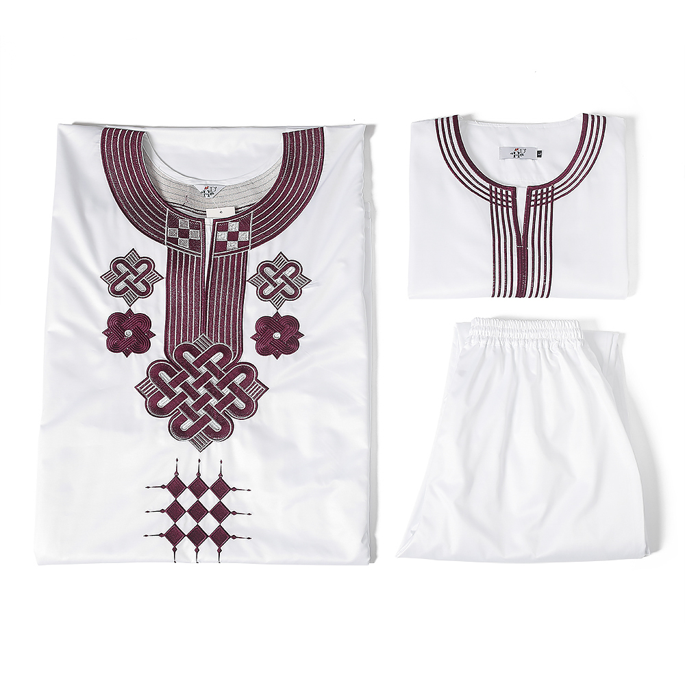 H & D bordado Dashiki Agbada h - Dashiki Shirt Men reseña y precio