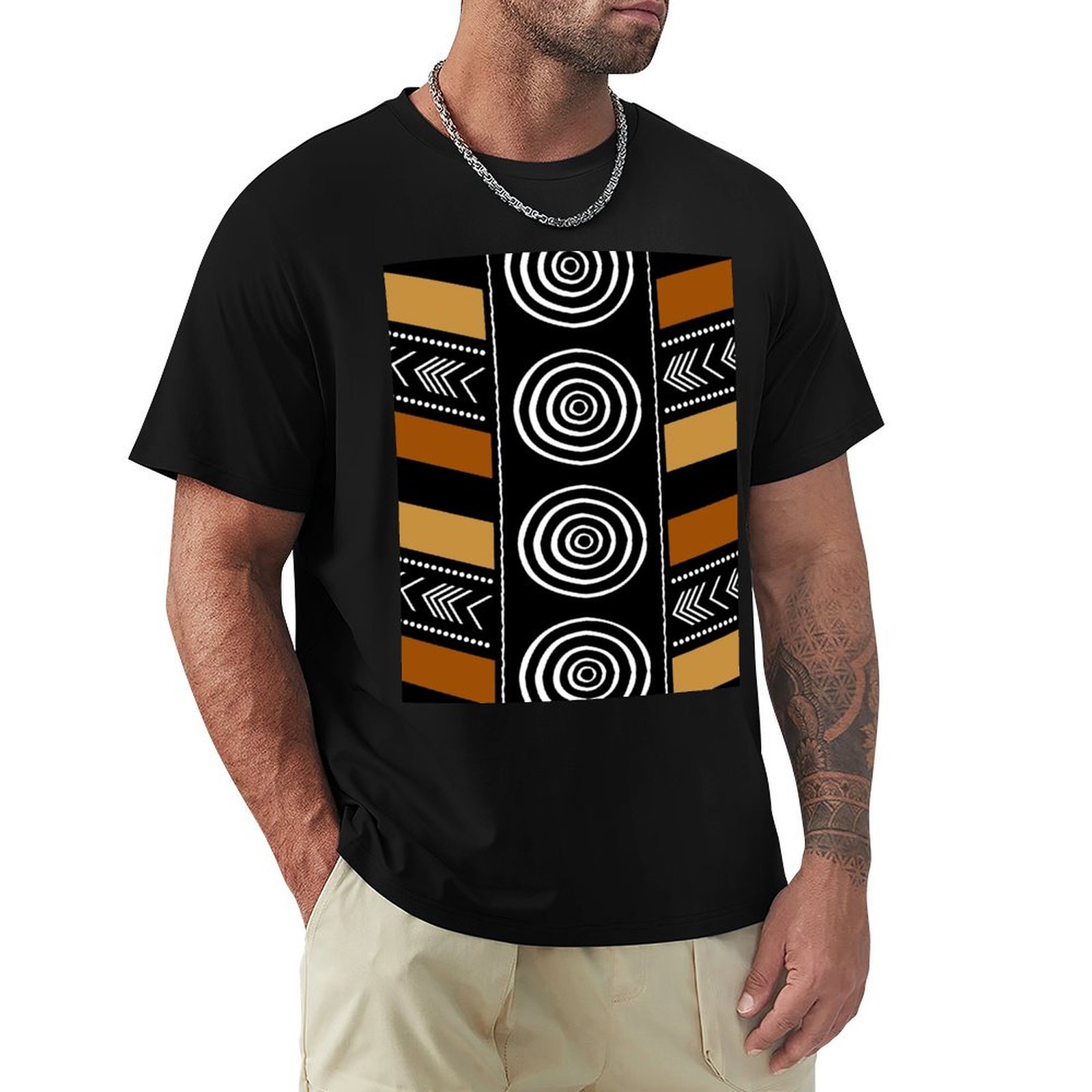 Camiseta con diseño artístico  - Mudcloth Print Top reseña y precio