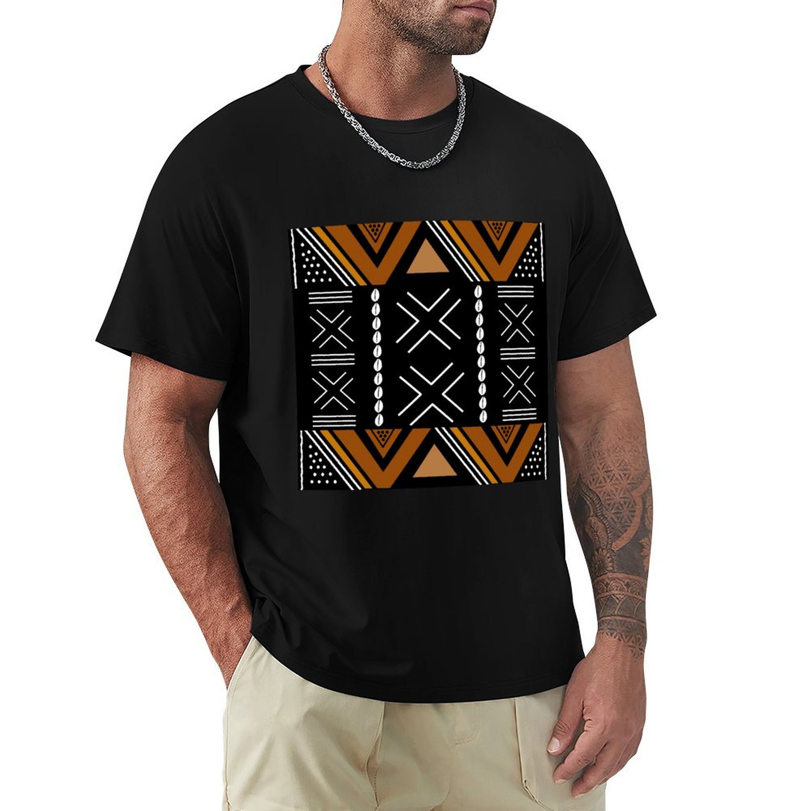 Camiseta de Talla Grande con D - Mudcloth Print Top reseña y precio