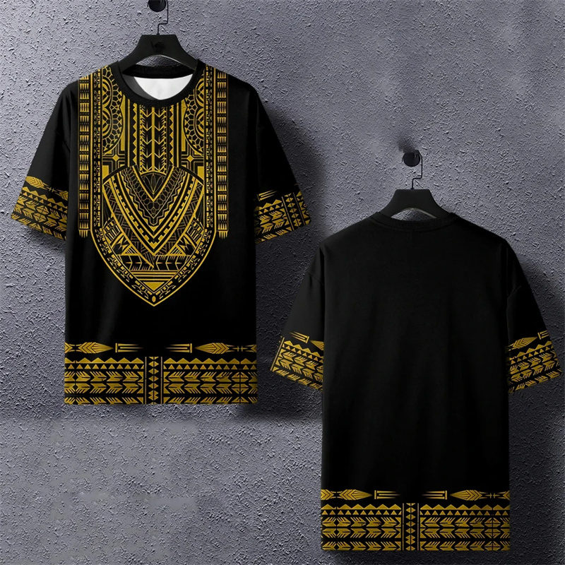 Camiseta con estampado Harajuk - Dashiki Shirt Men reseña y precio