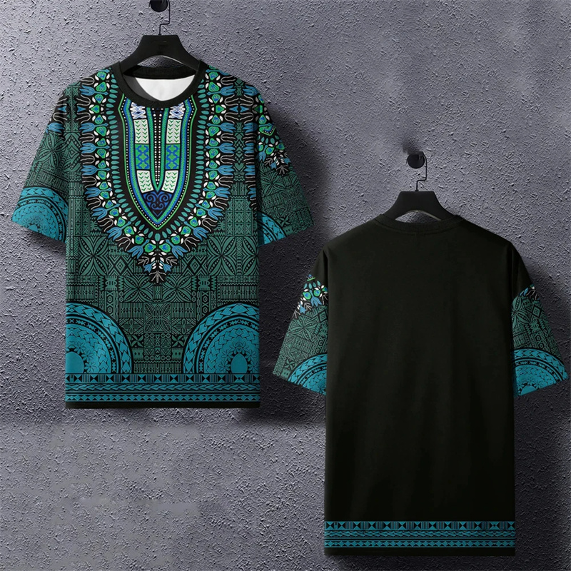 Camiseta con estampado Harajuk - Dashiki Shirt Men reseña y precio