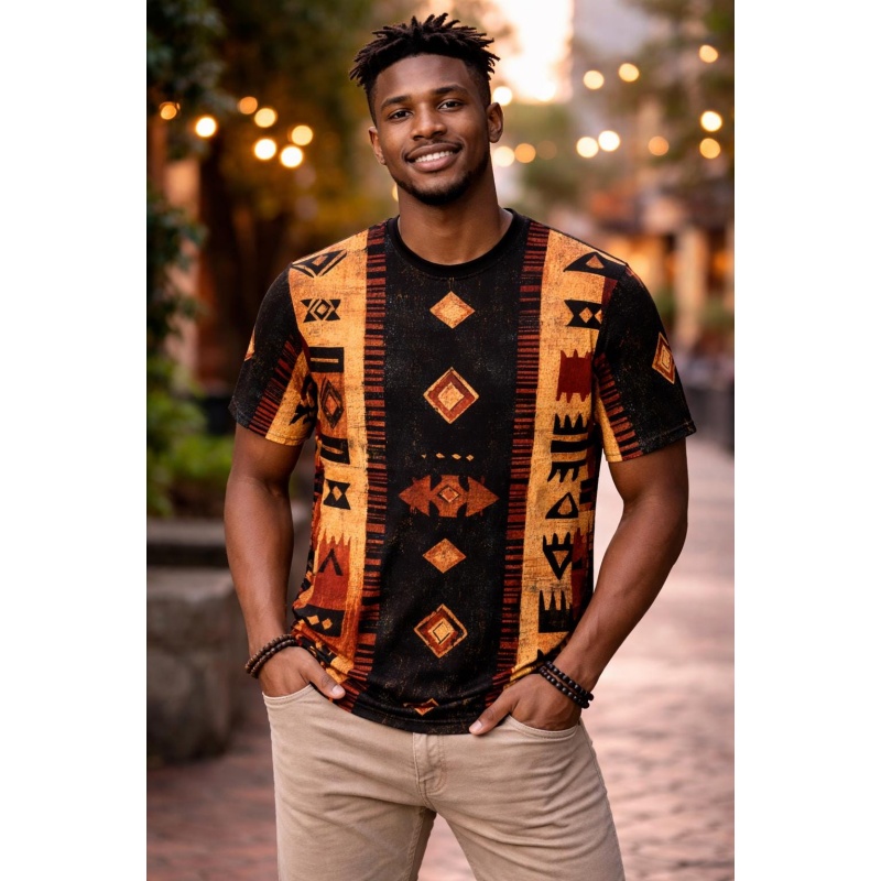 Camiseta con estampado tribal  - Mudcloth Print Top reseña y precio