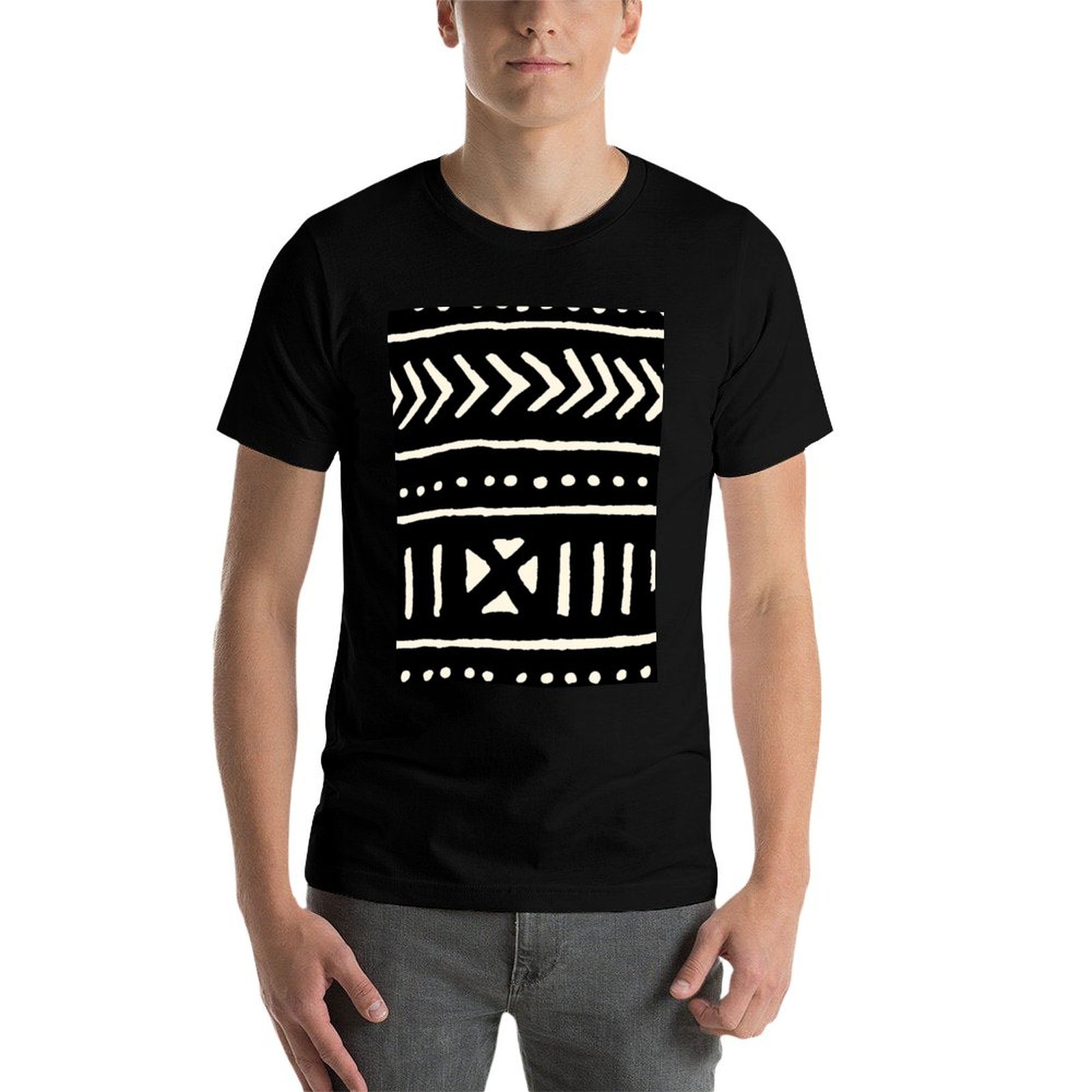 Camiseta de tela africana en b - Mudcloth Print Top reseña y precio