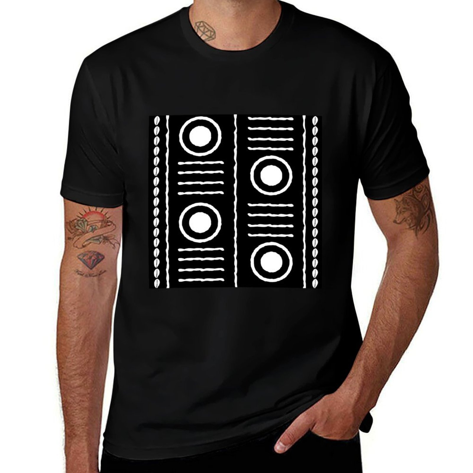 Camiseta con diseño tradiciona - Mudcloth Print Top reseña y precio