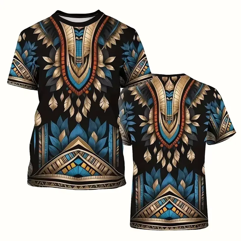 Camiseta con Estampado Étnico  - Dashiki Shirt Men reseña y precio
